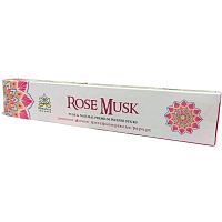 Благовония Rose Musk Pure & Natural Premium Incense Sticks (Розовый мускус),15 гр. Himalaya Incense